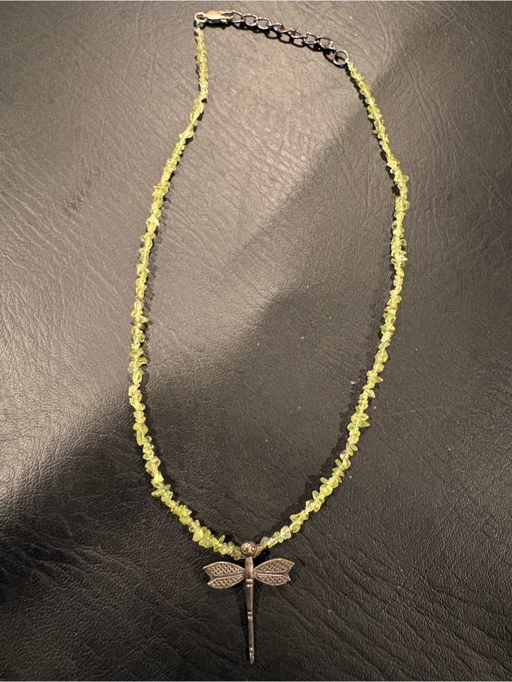 Dragonfly Pendant Necklace in Light Green - Women Jewelry